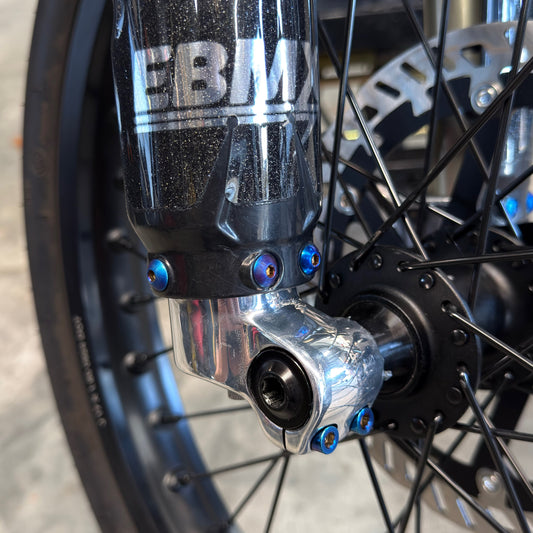 All Emoto Titanium Fork Guard Bolts (Set of 6)